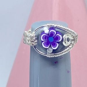 Handmade wire wrapped ring